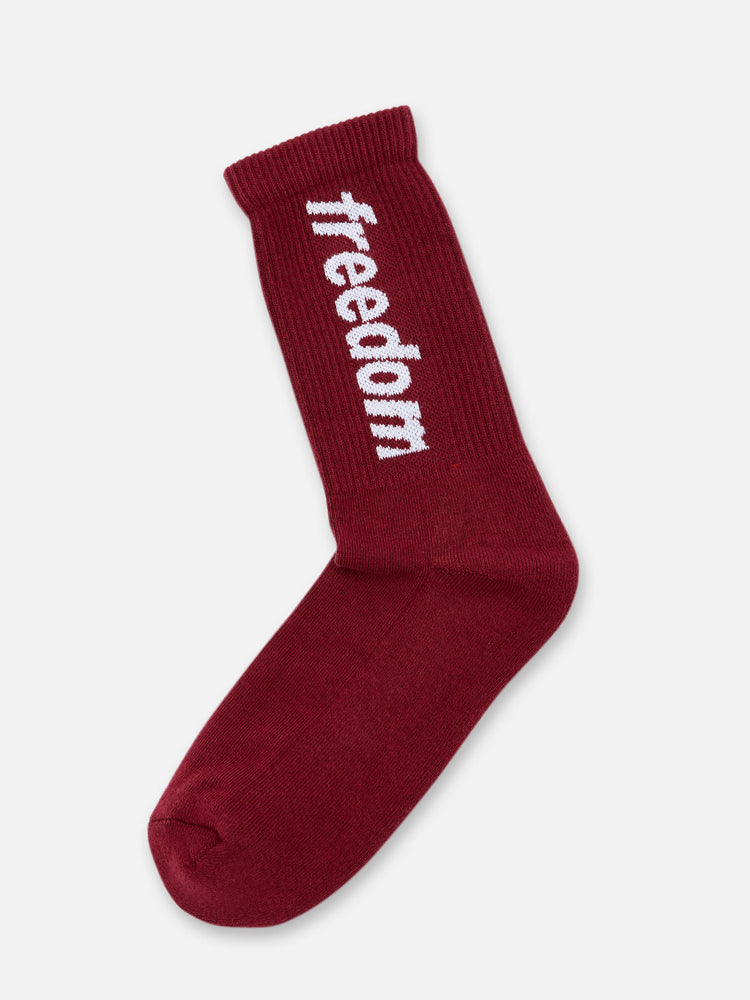 LOGO SOCKS BROWN