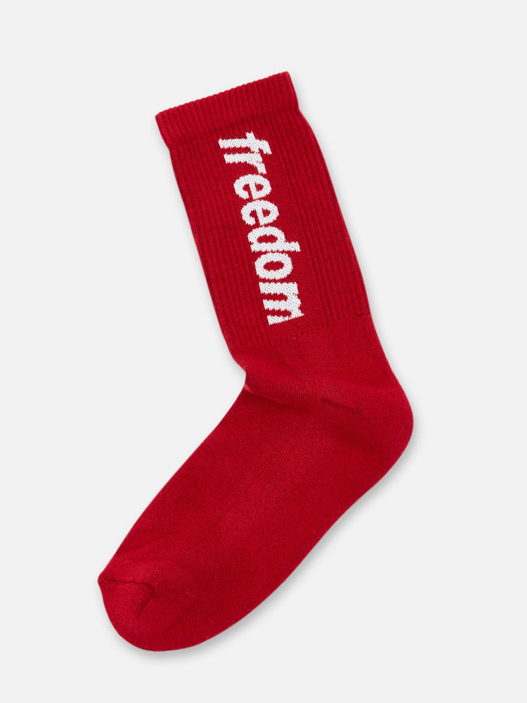 LOGO SOCKS MAROON