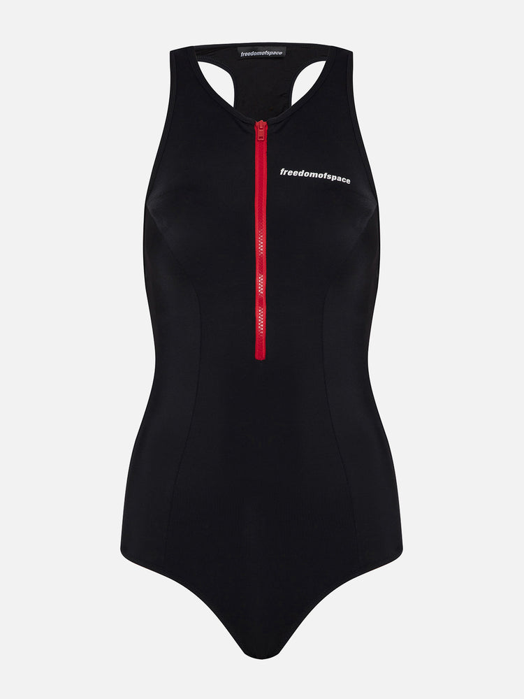 SACRED HEARTS ZIP UP SWIMSUIT