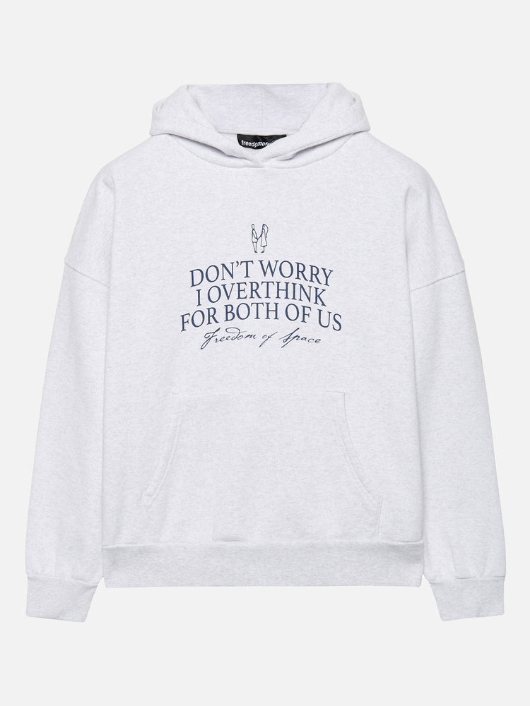 OVERTHINK HOODIE GREY MARL