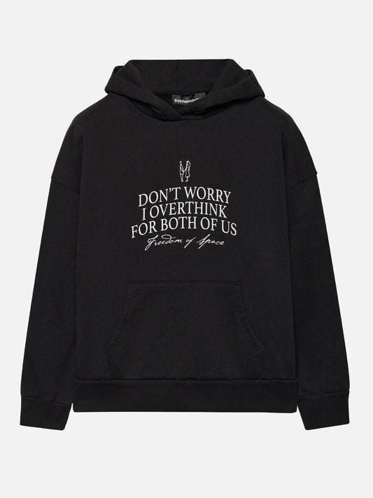 OVERTHINK HOODIE BLACK