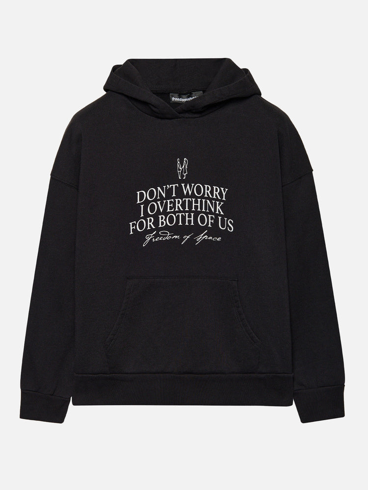OVERTHINK HOODIE BLACK