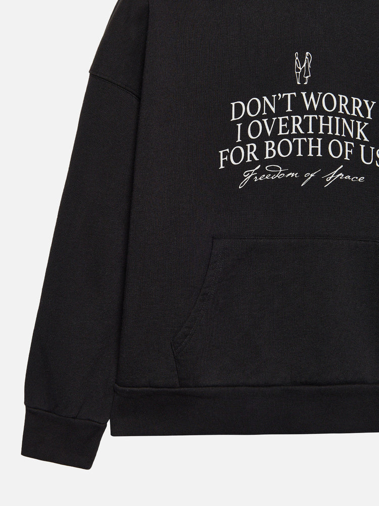OVERTHINK HOODIE BLACK