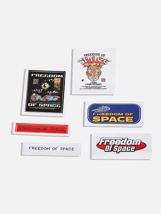 FREEDOM OF SPACE STICKERS SET 4
