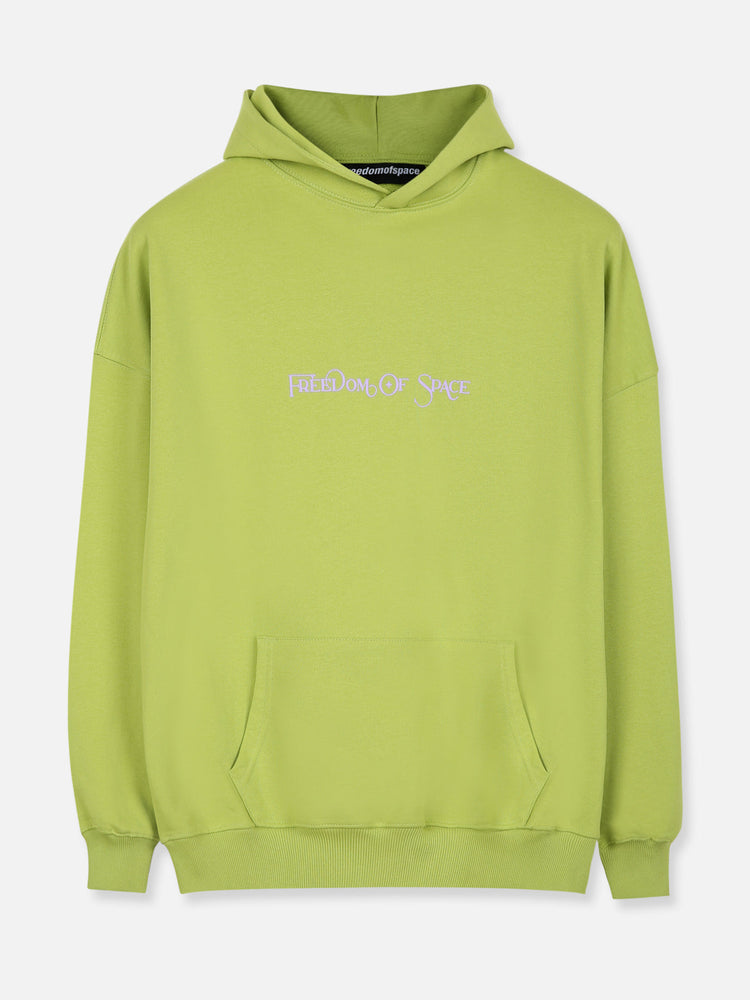 UNDER GOD OVER YOU HOODIE LIME