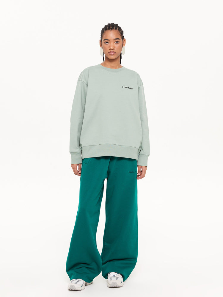 SIGNATURE LOOSE FIT LOUNGE PANTS GREEN