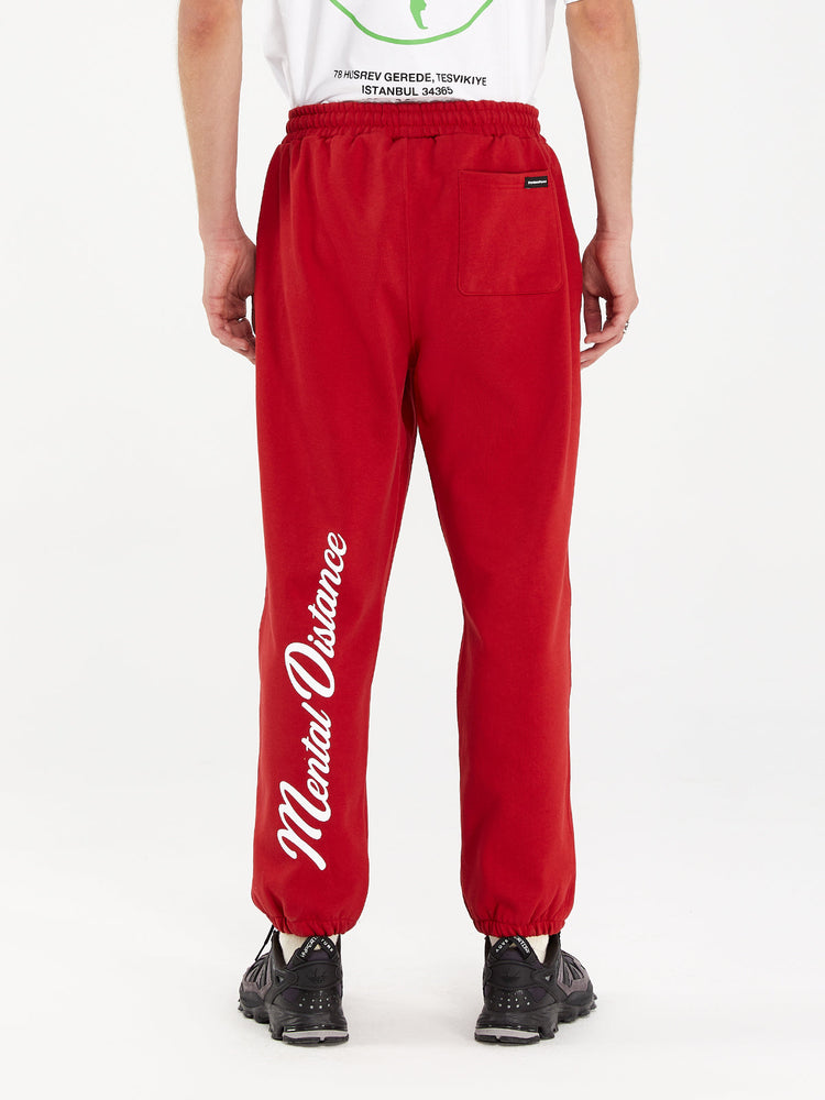 MENTAL DISTANCE LOUNGE PANTS RED